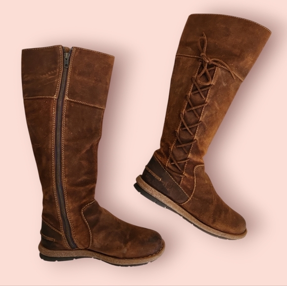 Born Brown Heeled Boots - Picture 1 of 11